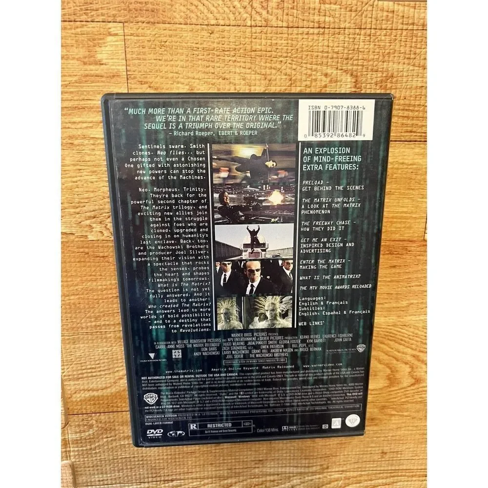 The Matrix Reloaded (DVD, 2003) - Picture 3 of 9